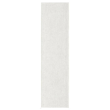 Washable Avior AVI00 Modern Plain Durable Easy-Care Textured Loop Pile Polyester Flatweave Cream Runner-Desire Rugs-Rug Love - The Most Loved Rug Store